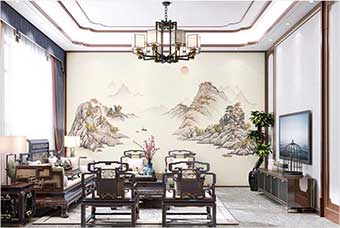 安顺森佰汇航空纤维墙咔（巴山蜀水）